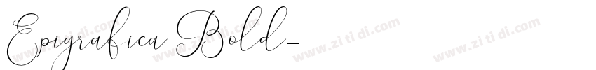 Epigrafica Bold字体转换